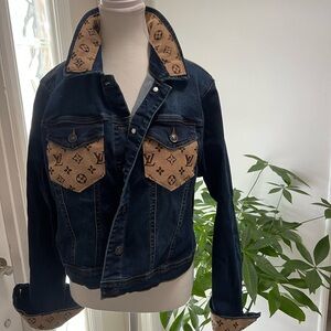 Denim Jacket Custom Couture - Monogram Accents Edition